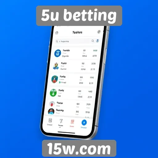 Funcionalidades do aplicativo móvel da plataforma 5u betting